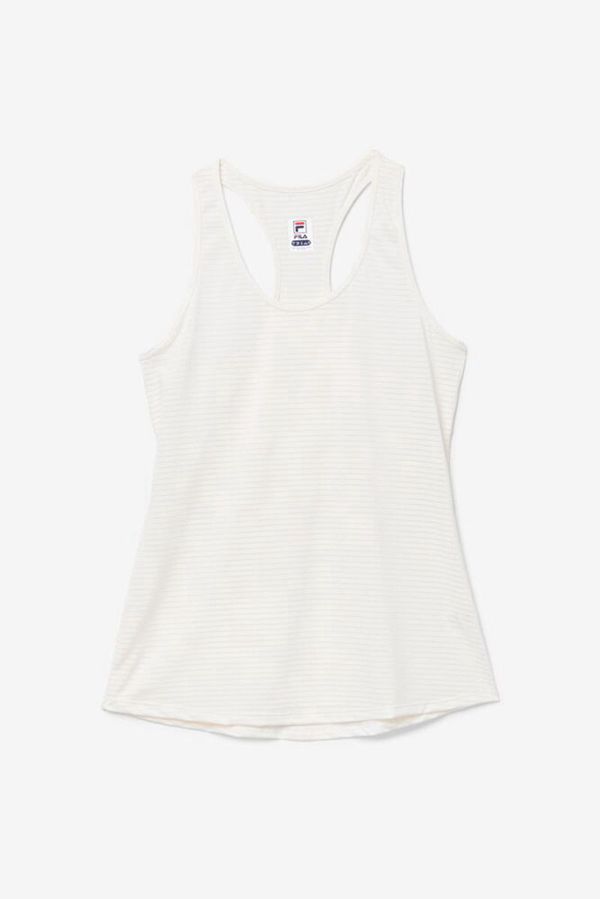 Fila Essentials Racerback Tennis Women's Tank Top - White,NZ 468-67803